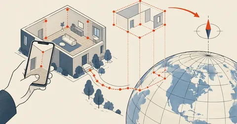 Mapping a Building by Phone and Finding True North with GNSS