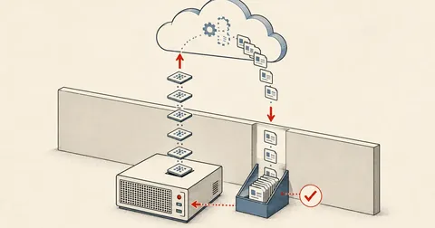 Factory to Cloud Behind NAT: Push Snapshots and a Command Queue
