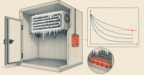 Inferring Cold Room Defrost Timing from Temperature Slopes