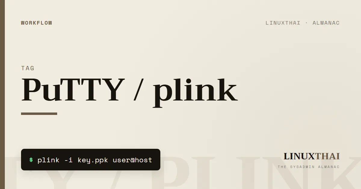 PuTTY / plink