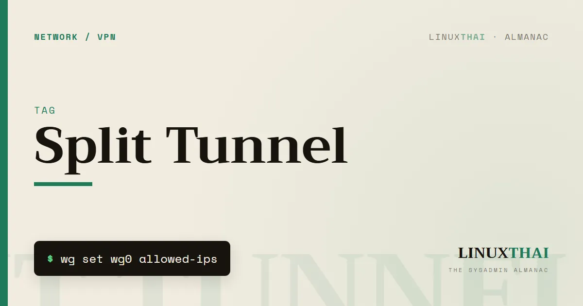 Split Tunnel